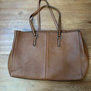 Target Vegan Leather Brown Shoulder Bag